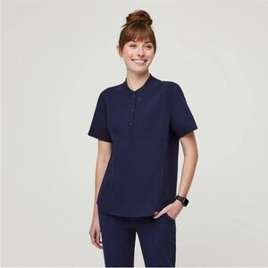 Figs Women's GIDYA HENLEY Relaxed scrub top